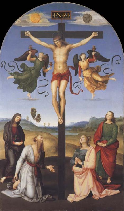  The Crucified Christ with the Virgin Mary,Saints and Angels